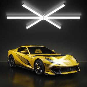 Car Wash Working Lights Inspection Detailing Honeycomb Hexagonal Hex Hexagon Led Garage Lights Lighting Lamp Fixtures