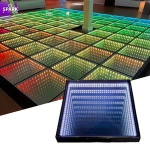 SP RGB LED Dance Floor IP65 Waterproof with DMX Sound Control 50x50cm 3D Infinity Mirror Night Club
