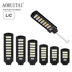 Support L/C Pay Gaocheng High Lumen Pathway Security Light 100 200 300 400 500 600 W LED Solar Street Lamp With Remote Control