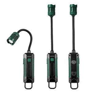 Magnetic Rechargeable Work Light Flexible Gooseneck LED Working Lamp With Hook For Car Repair Camping Backyard Emergency