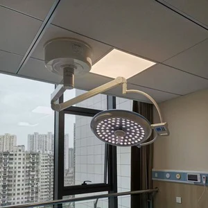 Single Arm Surgical Light Operating Lights Ceiling Mounted Dental Light LED Shadowless Surgical Operating Lamp for Veterinary