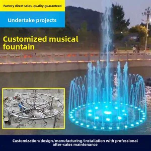 Baishui Music Fountain Equipment Full Set Stainless Steel 304 Modern Customized Outdoor Square Pool Sound-Controlled Large Small