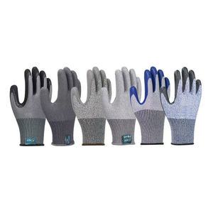 Best Price 18G High Grade Anti-cut PU Palm Coated Safety Glove EN388 Cut-resistant Work Gloves for Sale