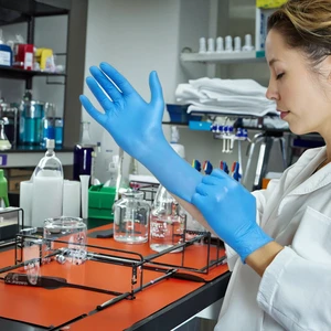 Disposable Nitrile Gloves Latex Oil-Proof Waterproof Safety Gloves Acid-Resistant Alkali-Resistant Features for Industrial