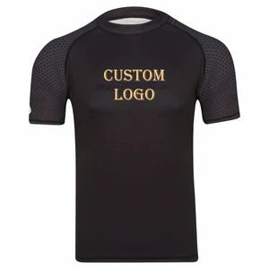 Sun Protective Breathable Quick Dry Eco-Friendly Surfing Rash Guard Shirt Short Sleeve UPF 50 Unisex Beach Sports NO MOQ