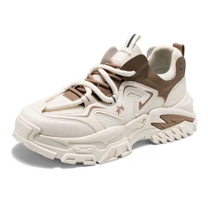 2026 Spring New Thick-Soled Breathable Lace-Up Running Shoes for Men-Sporty Versatile Heightening Shoes