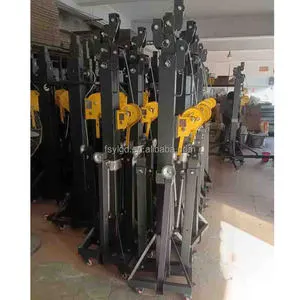 Portable Mobile Lighting Truss Tower with Crank Bracket Aluminum Stage Crank Lift Tower
