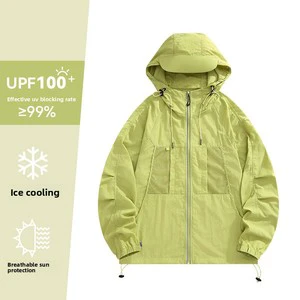 Custom UPF50 + Sun Protection Clothing Summer Ice Silk Sun-protective Clothes Outdoor Fishing 7A UV-Proof Lightweight Waterproof