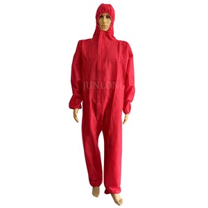 Junlong Disposable Cleanroom Coveralls White/Blue/Yellow SMS Type 5/6 Anti-Static Waterproof ISO13485 Certified