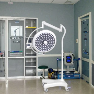 Portable Shadowless Operating Room Lamp Hospital Dental Examination LED Light Source Manual Electric Power