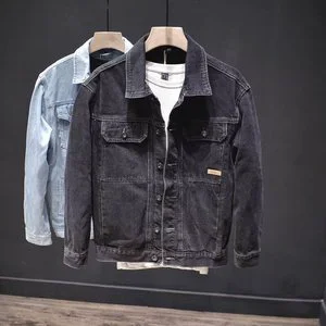 Good Quality Men's Denim Jackets in Formal Hip-hop Style with Holes Bomber Jacket and Jean Coats