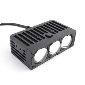 3 Lens Matrix Grille Lights 80W 6500K External Auxiliary Lights Super Bright High Low Beam Led Grille Lights