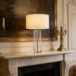 Simple Luxury Glass Creative Table Lamp Modern Designer Living Room Bedroom Bedside Decorative Table Lamp