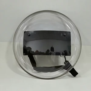 Anti-impact Shatterproof Transparent PC Round Shield Adjustable Strap Handheld Safety Protection Gear for Security Personnel