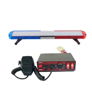1.2 M Wholesale Amber Light bar Car Emergency Security Alarm Siren With bar Light for Vehicle