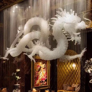 DIY Custom Fiber Optic Buddha Headlamp Mountain Horse fairy Dragon House Arch-shaped Large Special-shaped Fiber Optic Chandelier