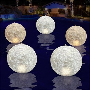 Cootway IP68 Waterproof Night Lights Inflatable Floating Light Bulb Solar Earth Lights