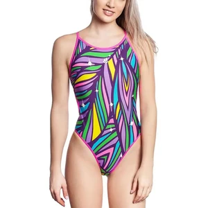 Women's One-Piece 2-Piece Set High Quality Swimsuit with High Waist High Cut Bottom Spandex/Nylon Breathable