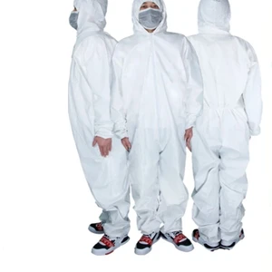 PPE Anti-Static Workwear Disposable /Industry Waterproof/Lab/Safety/Work/ Dmicroporous/SMS/PP Hooded Nonwoven Coverall