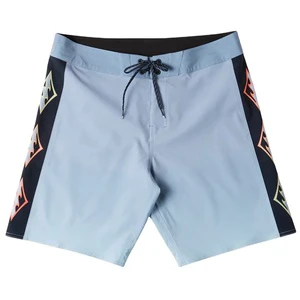 New Design Wholesale Side Panal Pattern Fabric Lightweight Four Way Stretch Boardshorts Beach Shorts Swim Trunk Shorts for Men