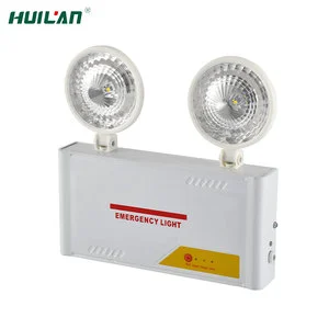 High Temperature Resistance Durable Dual Head LED Emergency Light with Lithium Battery IP30 Rated for Safe Passage Areas