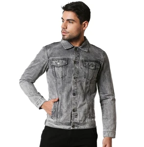 New Design 2023 Stylish Men's Denim Jacket/Jeans Jacket Men Customized Washed Denim Jacket/Trucker Jacket Wholesale Price