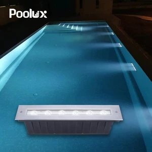 Hot Selling IP68 RGB Marine Recessed Underwater 316SS Waterproof Outdoor Led Submersible 12V Linear Fountain Pool Lights