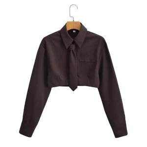 SHENZHU Summer Women's Casual Tops Short Length Blouses & Shirts Breathable Feature