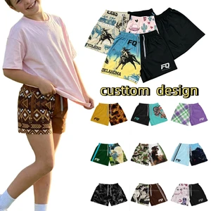 FQ Custom Au Fishing Footy Shorts With Pockets Zip Ladies Men Highland Fishing Shorts Gym Beach Casual Footy Shorts Personality