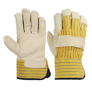 Best Adult Safety Gloves Anti-cut Leather High Quality Customizable Factory Direct Supply Made in Pakistan