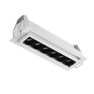 Linear LED Downlight Square Aluminum Housing SMD Grille Spot Linear Light Smart Ceiling Recessed Adjustable Square Downlight