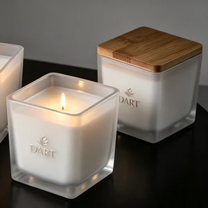 Candle Holder Square Cube Votive Tealight Glass For Wedding, Birthday, Holiday & Home Decoration Candle Jars