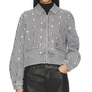 New Stylish Casual Women's Vintage Washed Denim Jacket with Breathable Customized Button Down Denim