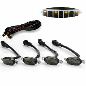 Hot Sale Front Grille Led Lights Car Grid Warning Daytime Running Light Auto Refitted Universal Small Yellow Light