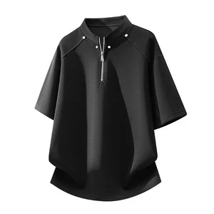 Minimalist Zipper Design Top, Summer Casual Wear
