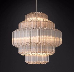 High-End Decorative Lighting Fixtures Creative Glass Lamp for Villa Model Room's Living and Dining Areas Crystal Glass Shade