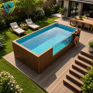 Portable Outdoor Swimming Pool for Adults Easy Install Garden Backyard Family Water Leisure Pool With Filter Pump