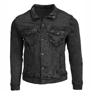Casual Fashion Wear Men's Denim Jeans Jackets Comfortable Fit Long Sleeve Button Down Vintage Jeans Jacket For Male