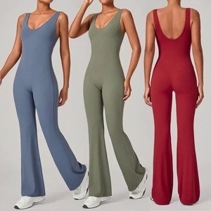 Hot Selling Quick Dry Sports Jumpsuits Women Active Wear High Stretch Yoga Jumpsuit