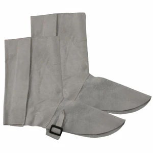 Premium Quality Cowhide Leather Leg Guard Welding Shoe Spats Protectors Heavy Duty Safety Shoe Covers