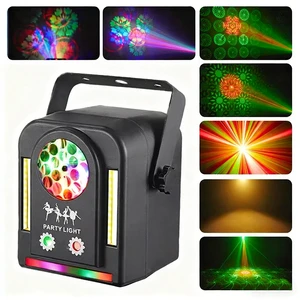 24W Shehds Stage Light Pattern Beam RGB Disco Pattern with Remote Stage Lights Accessories