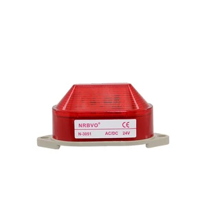 N-3051 LED Signal Alarm Light Equipment 220V 24V Small Waterproof Strobe Indicator Light Constant Warning Light