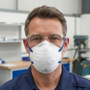 Anti-Dust FFP1 Safety Mask Respirator Low Breathing Resistance Comfortable Protective Mask for Construction Industrial Workshop