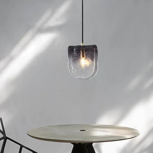 Post-Modern Luxury Artistic Glass Pendant Light for Living Room Minimalist Designer Hanging Chandelier LED Adjustable Middle