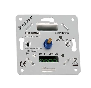 CE Standard 1-10V Manual LED Dimmer Switch with 2000W Max Load and 5-Year Warranty