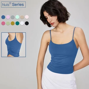 MAYYOUNG Wholesale Sustainable Women Outdoor Sports Bra U-Back Folding Yoga Tank with Removable Cup Gym Fitness Tops