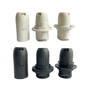 CE CUL E14 E12 Black White Bulb Socket Plastic Lamp Socket
