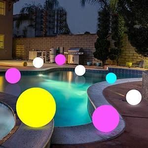 Ultra-Fun LED Glowing Ball Light With Remote Waterproof Night Light-Ball Egg Sapphire Lamp Floating Pool Lights for Kids Decor