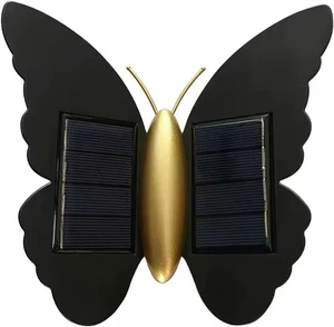 Butterfly Solar Motion Sensor Wall Light IP44 Waterproof LED Outdoor Garden Patio Yard Pathway Decor Energy Saving Minimalist
