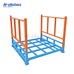 Anti Rust Foldable Stackable Metal Stillage For Boxed Frozen Semi Products Cold Warehouse Rack, Cold Room Storage